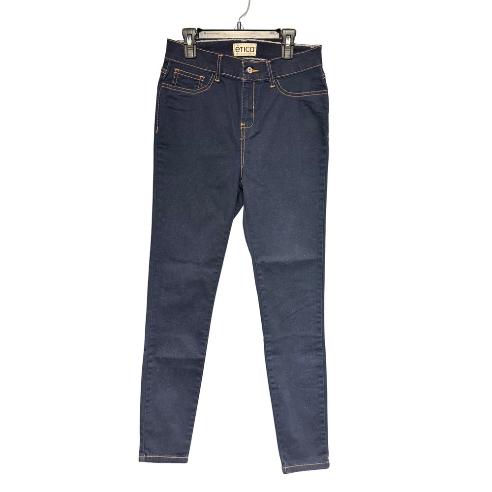 Etica Denim Women's Jeans Dark Wash Skinny Fit Ethically Made Size 2‎ Chic Comfy